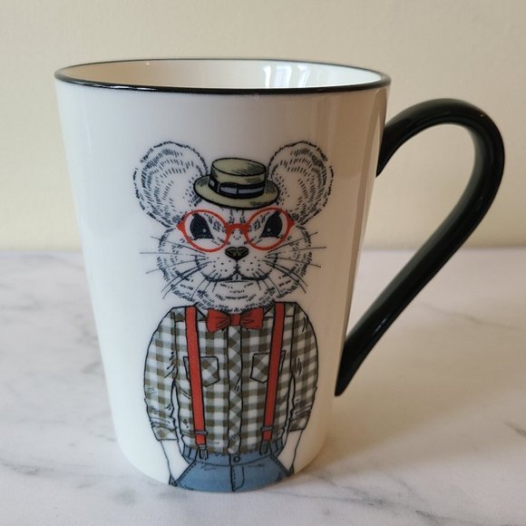 Hipster Animal Coffee Mugs 4pc Set - Stoneware by Signature Housewares - Picture 5 of 8